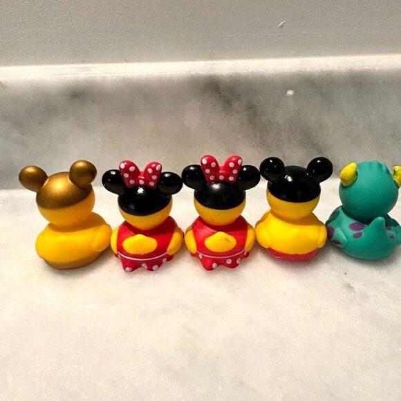 NWOT Lot Of 5 Disney Assorted Characters Rubber Duckies Multicolor OS - Picture 3 of 4